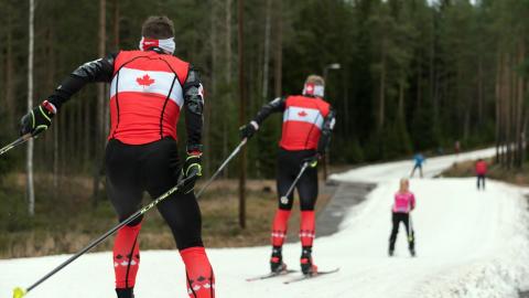 Kanadan ah-joukkue leirillä Imatran Ukonniemessä