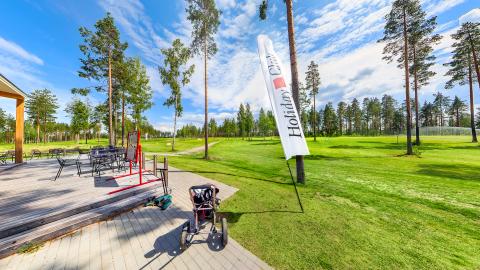 Terassi ja maisemia Saimaa Golf